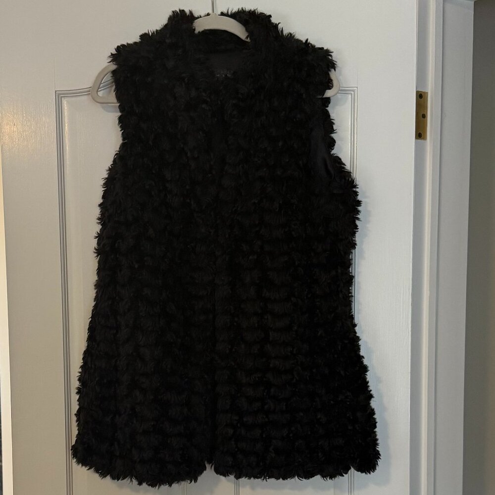 Live a Little Black Faux Fur Vest